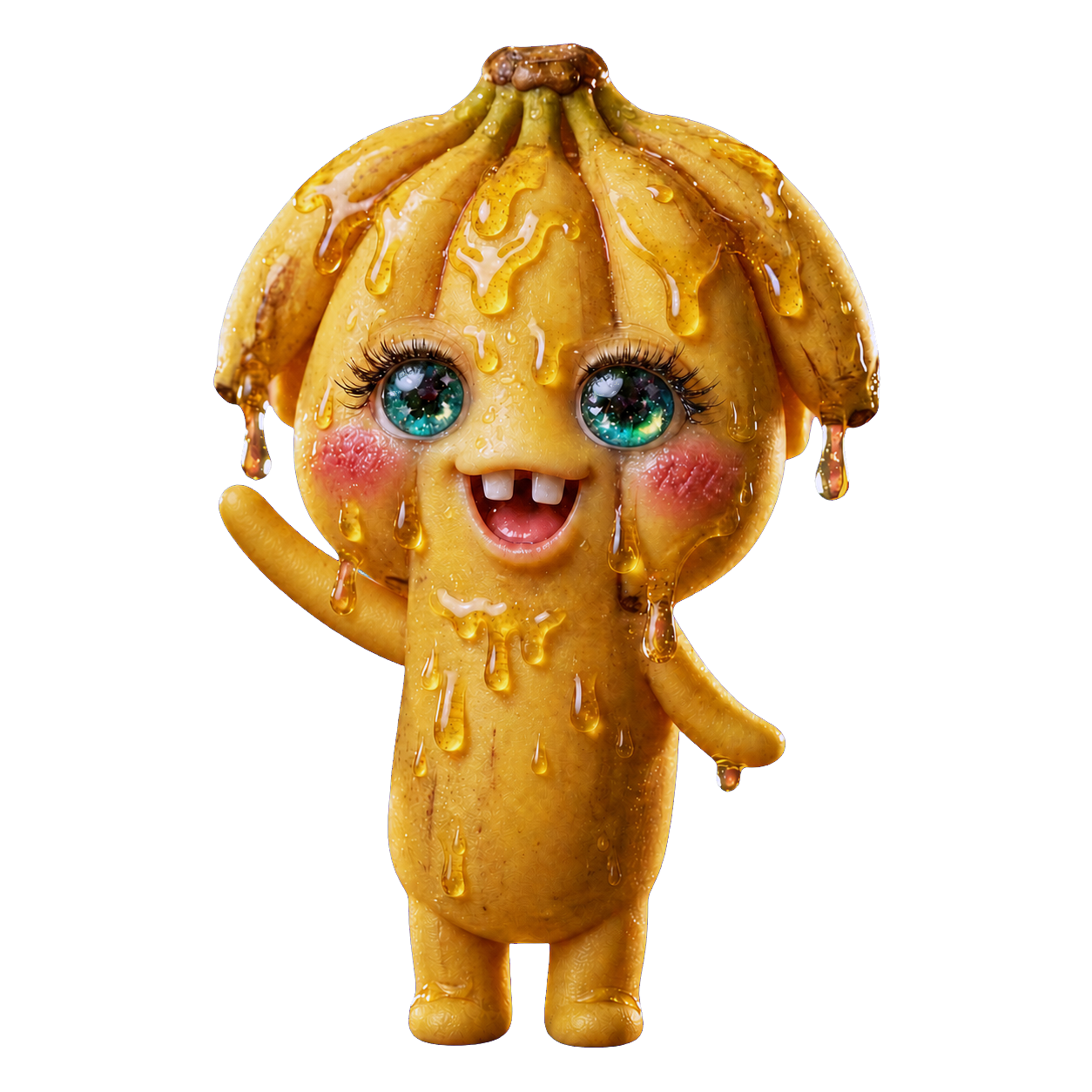 手を上げるイッくん